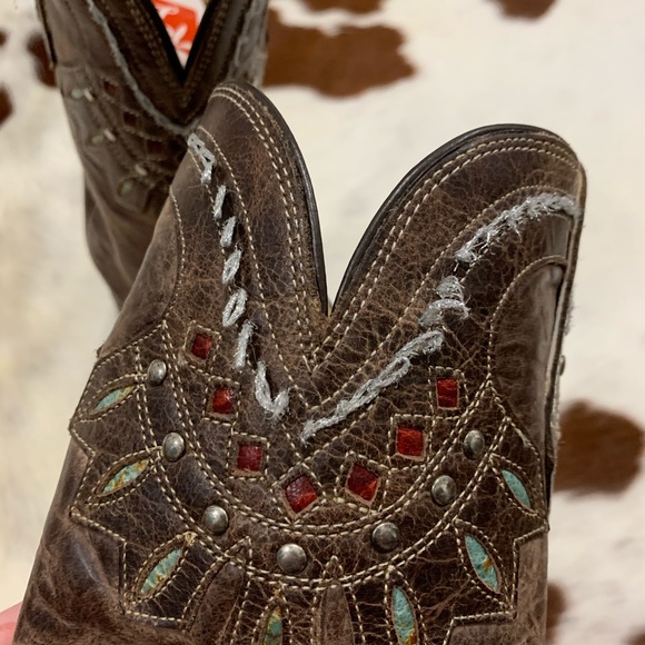 TONY LAMA • Leather Boots “Chocolate Rancho” - Picture 2 of 16